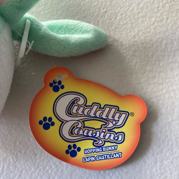 Plush Stuffed Toy Cuddly Cousins Hopping Bunny 7” Long - Picture 7 of 9